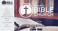 Desktop Screenshot of monroebiblechurch.org