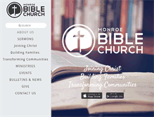 Tablet Screenshot of monroebiblechurch.org